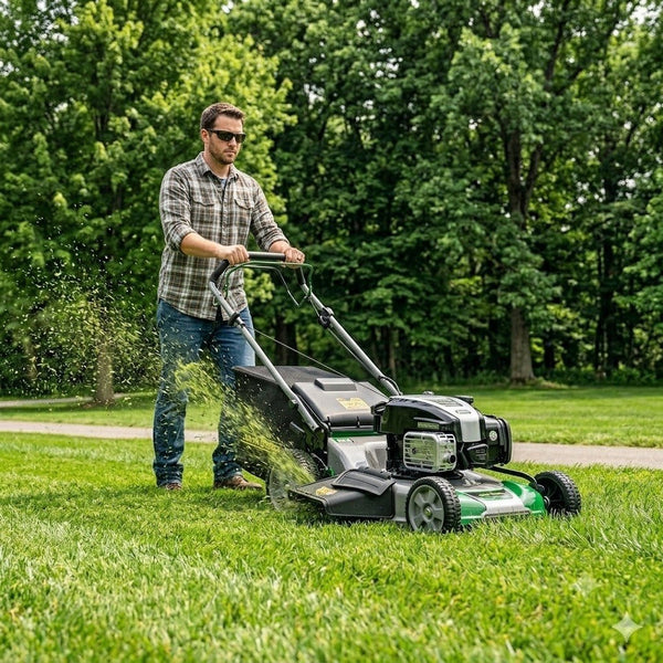 SELF PROPELLED LAWN MOWERS