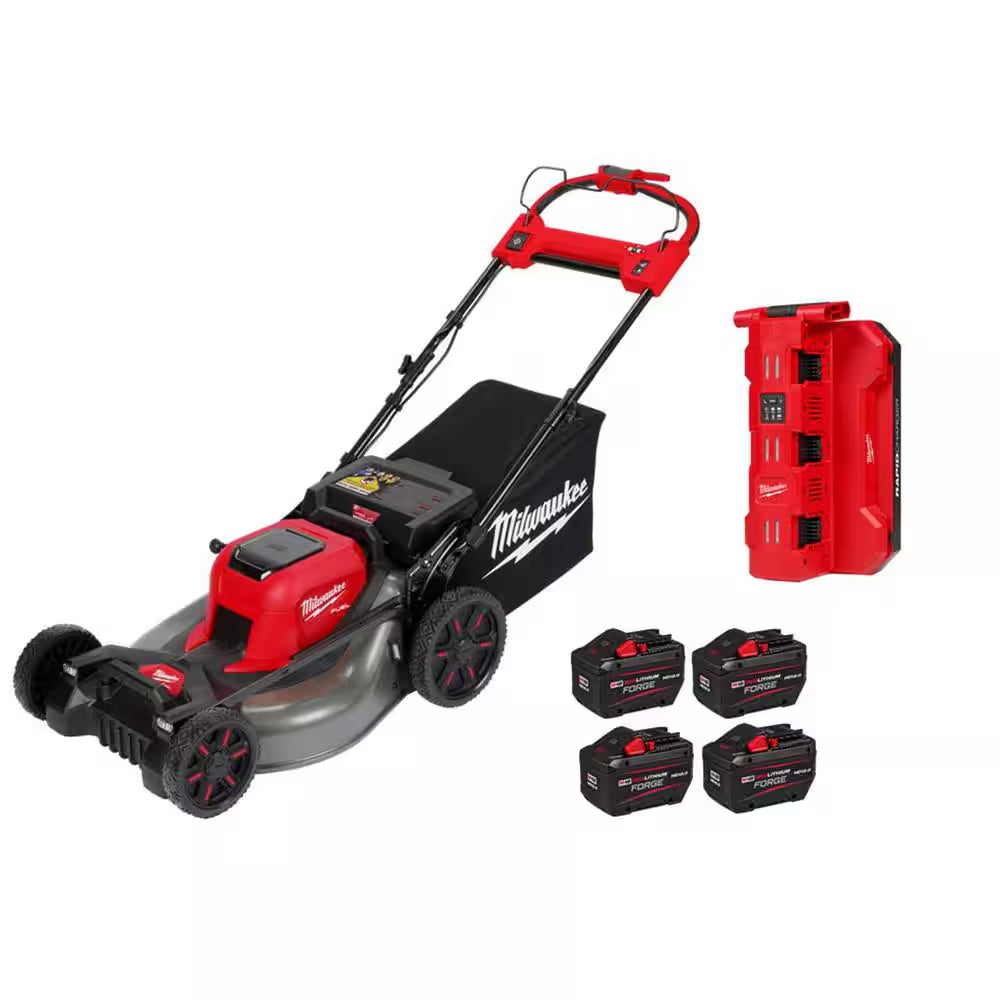 M18 FUEL Brushless Cordless 21 In. Walk behind Dual Battery Self-Propelled Mower W/(2) 12.0Ah FORGE Battery and Charger