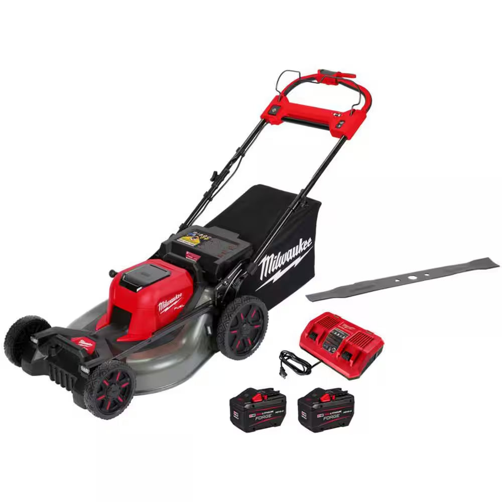 M18 FUEL Brushless Cordless 21 In. Walk behind Dual Battery Self-Propelled Mower W/(2)12Ah Batteries & Replacement Blade