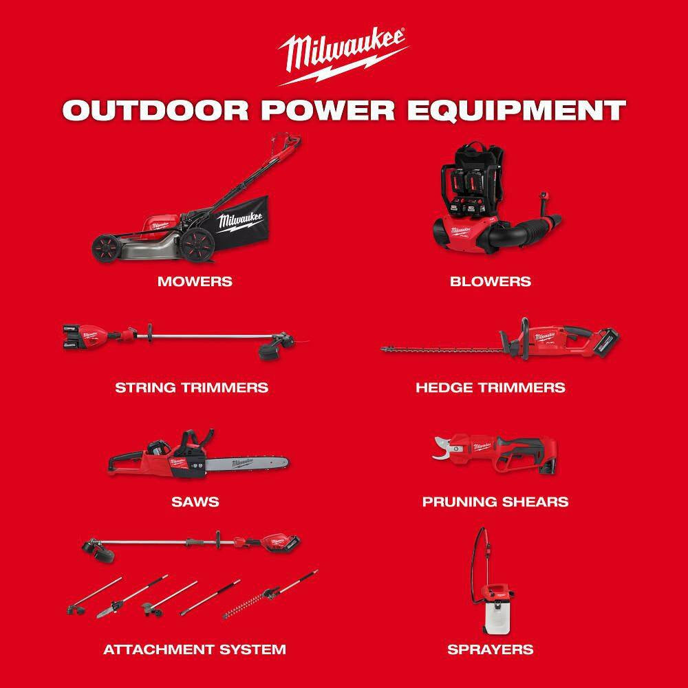M18 FUEL Brushless Cordless 21 in Dual Battery Self-Propelled Mower W/ Hedge Trimmer, String Trimmer, FORGE Starter Kit