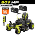 ZR3 80V HP Brushless Battery Cordless Electric 42 In. Zero Turn Riding Lawn Mower with (2) 14.0 Ah Batteries and Charger