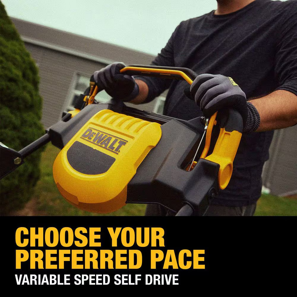 28 In. 224Cc E-GOV Engine 3-In-1 Gas RWD Self-Propelled Lawn Mower with High Rear Wheels