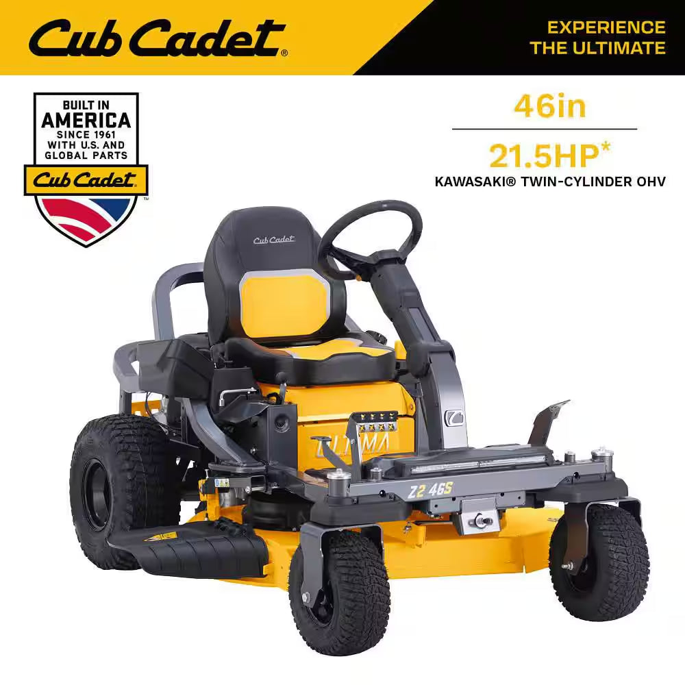 Ultima Z2 54In. Fabricated Deck 23HP V-Twin Kawasaki FR Series Engine Dual Hydro Drive Gas Zero Turn Riding Lawn Mower