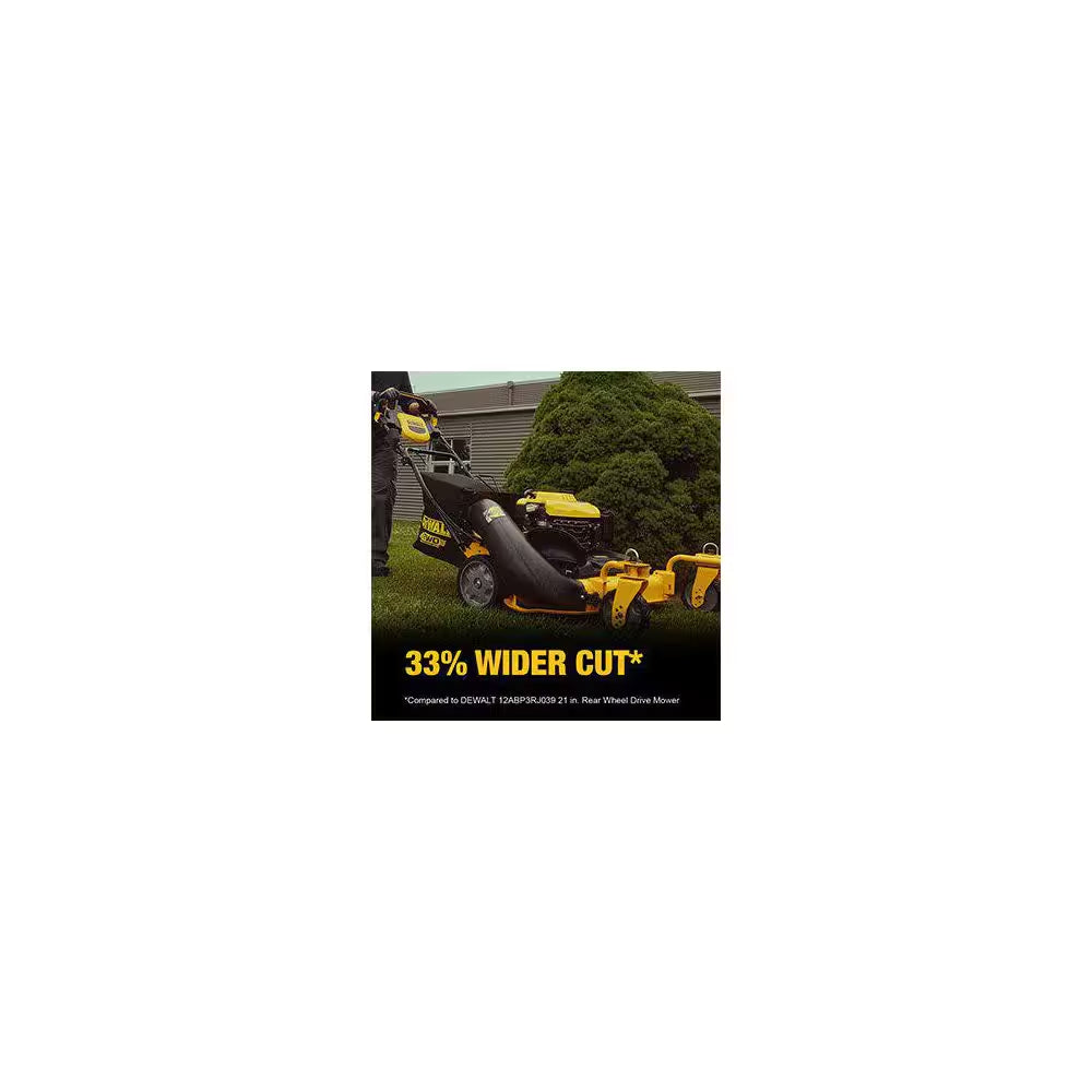 28 In. 224Cc E-GOV Engine 3-In-1 Gas RWD Self-Propelled Lawn Mower with High Rear Wheels