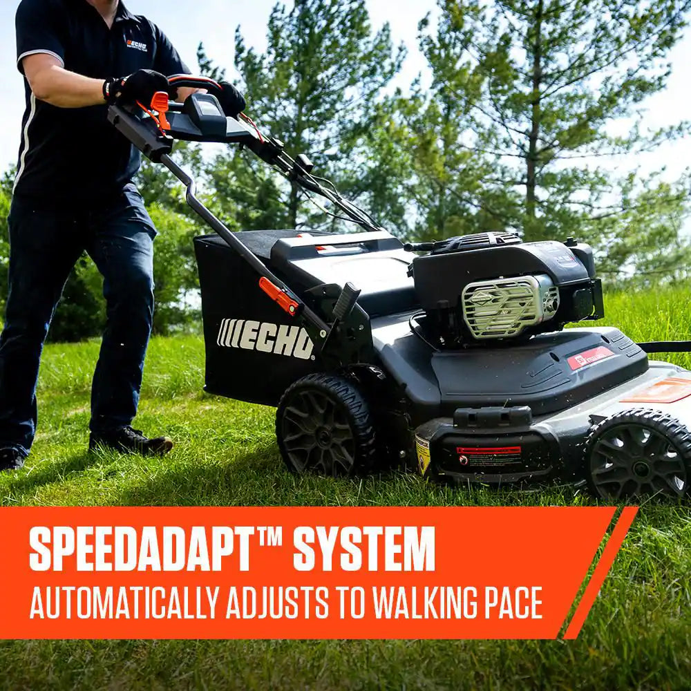 30 In. 223 CC Briggs and Stratton Gas 3-In-1 Dual Twin Blade RWD Self-Propelled Wide Area Lawn Mower with Readystart