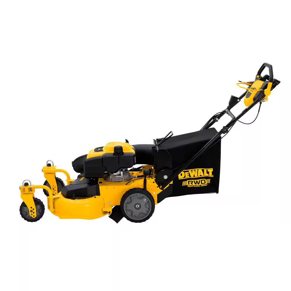 28 In. 224Cc E-GOV Engine 3-In-1 Gas RWD Self-Propelled Lawn Mower with High Rear Wheels