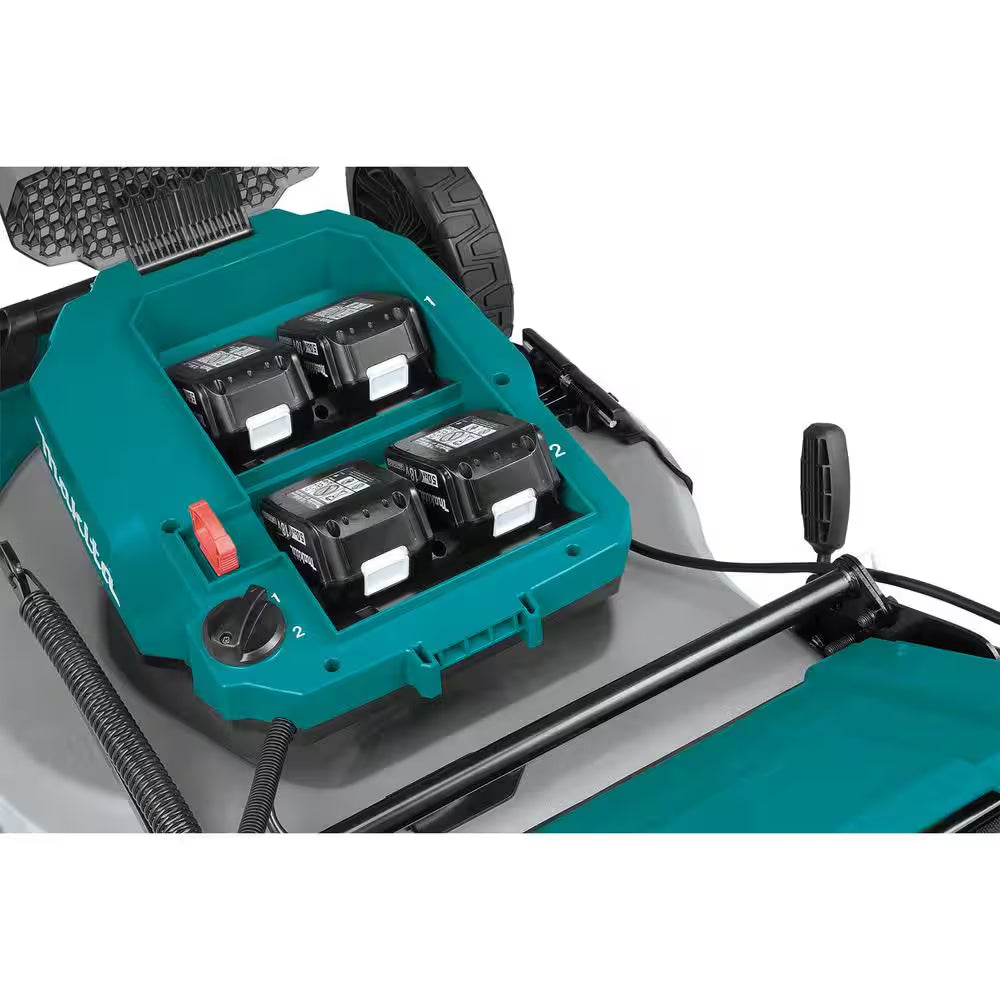 18V X2 (36V) LXT Cordless 21 In. Self-Propelled Commercial Lawn Mower, 4 Batteries (5.0Ah) & 13 In. String Trimmer