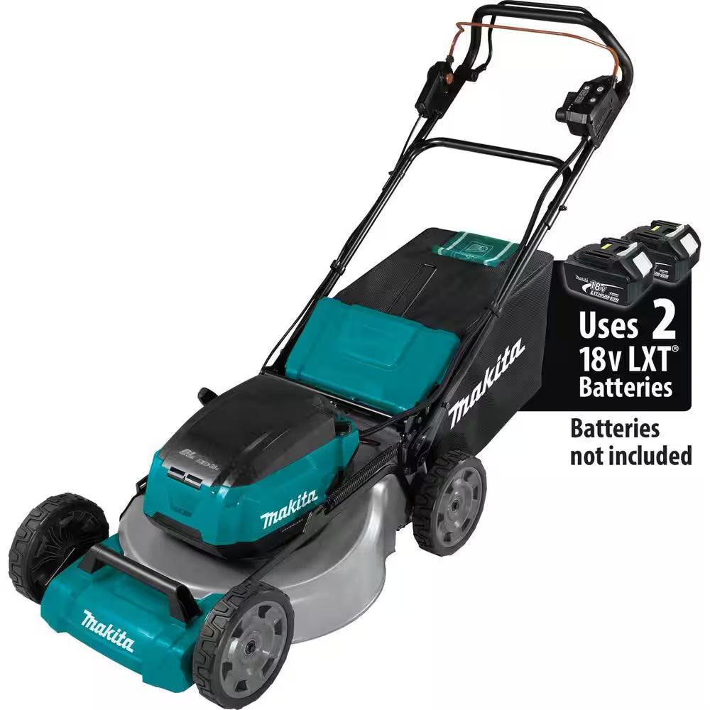 18V X2 (36V) LXT Cordless 21 In. Self-Propelled Commercial Lawn Mower, 4 Batteries (5.0Ah) & 13 In. String Trimmer