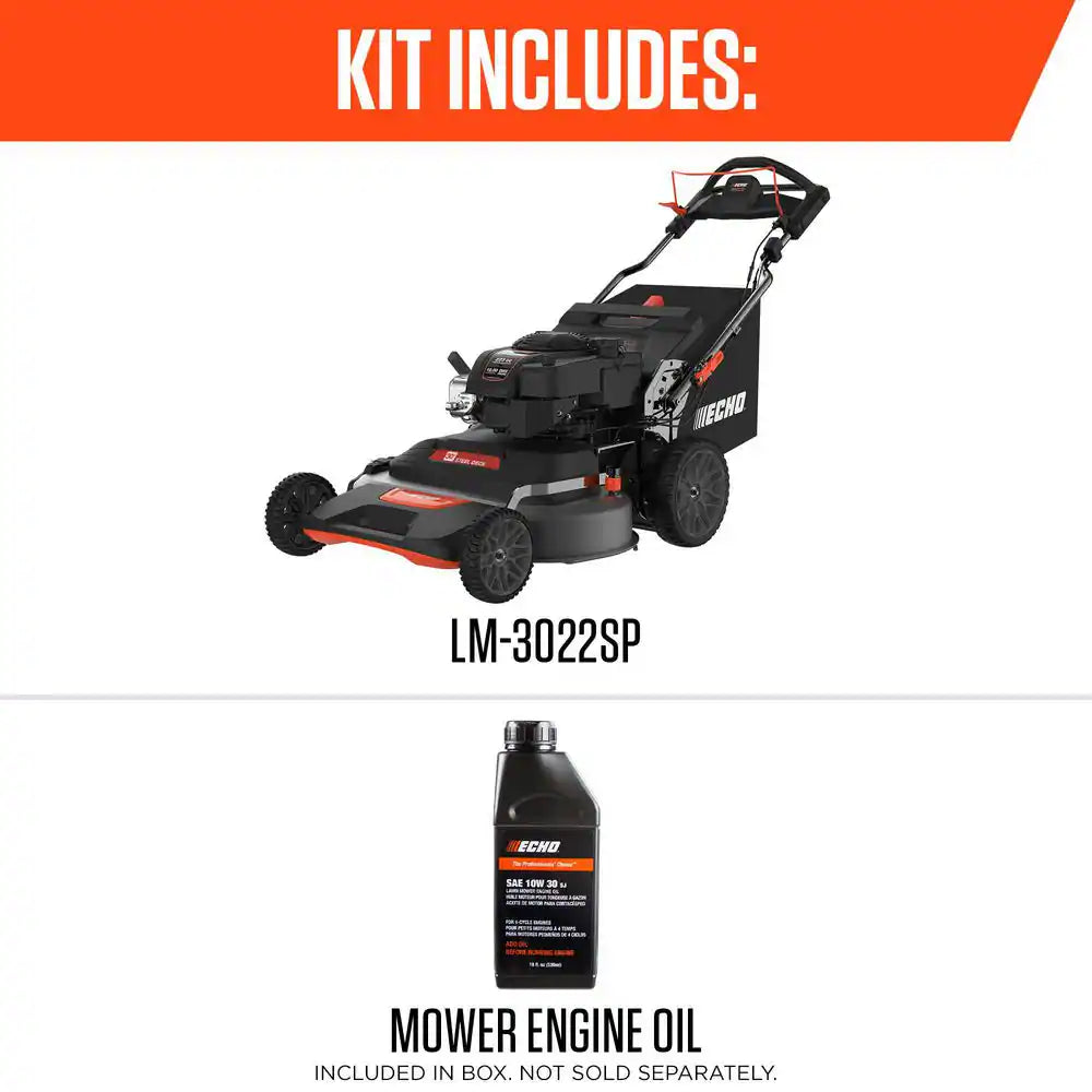 30 In. 223 CC Briggs and Stratton Gas 3-In-1 Dual Twin Blade RWD Self-Propelled Wide Area Lawn Mower with Readystart