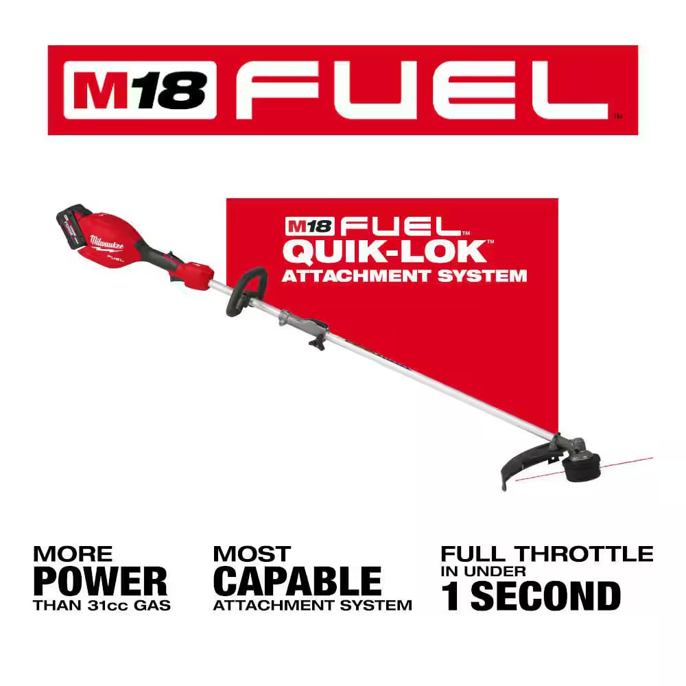 M18 FUEL 18V 21 In. Brushless Cordless Dual Battery Self-Propelled Mower W/ String Trimmer, (3) Batteries, Charger