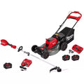 M18 FUEL 18V 21 In. Brushless Cordless Dual Battery Self-Propelled Mower W/ String Trimmer, (3) Batteries, Charger