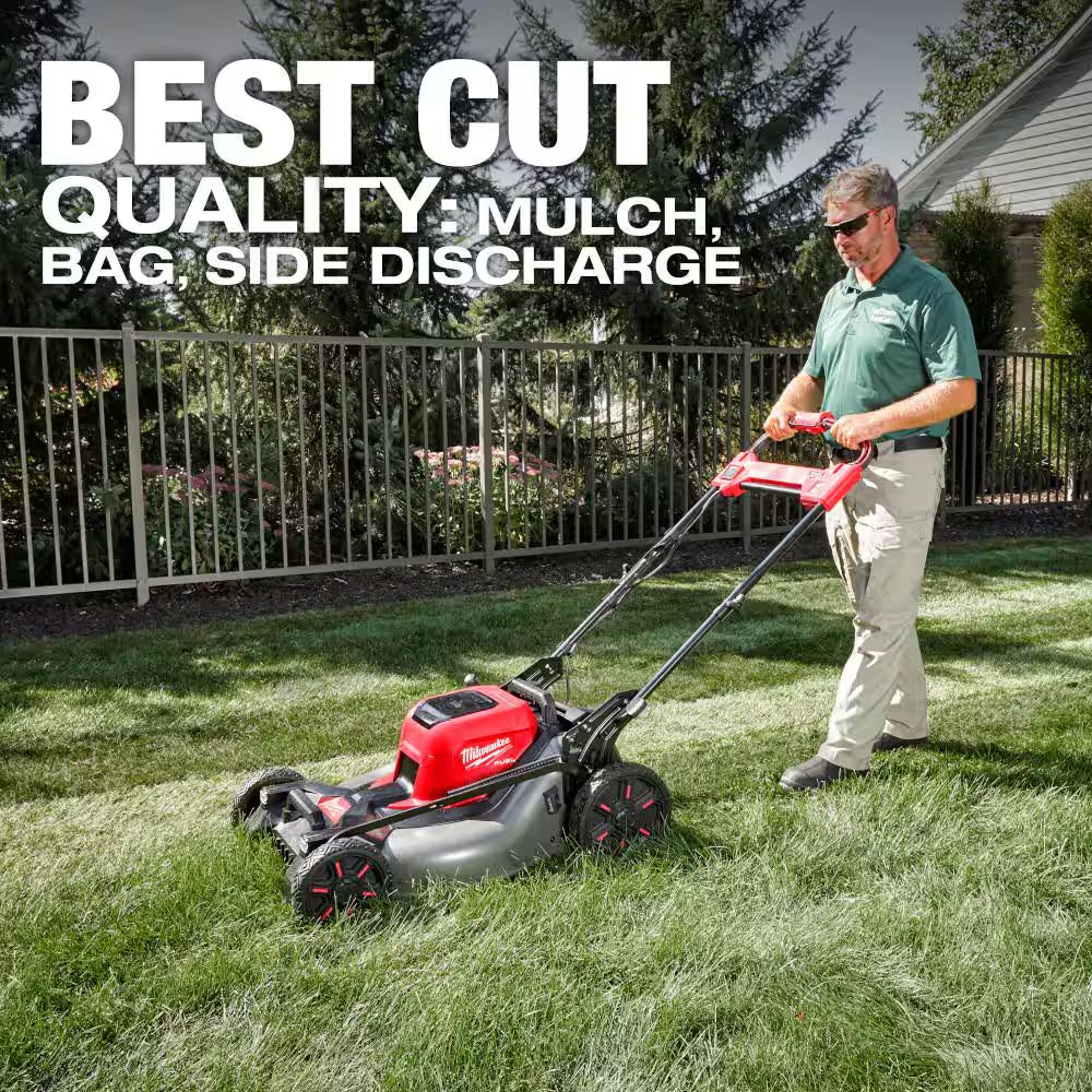 M18 FUEL Brushless Cordless 21 In. Walk behind Dual Battery Self-Propelled Mower W/(2) 12.0Ah FORGE Battery and Charger