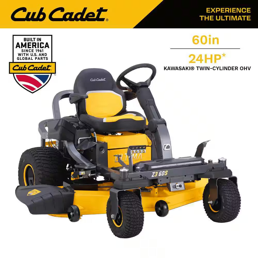 Ultima Z2 54In. Fabricated Deck 23HP V-Twin Kawasaki FR Series Engine Dual Hydro Drive Gas Zero Turn Riding Lawn Mower