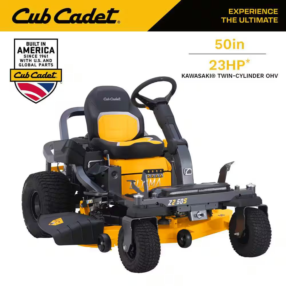 Ultima Z2 54In. Fabricated Deck 23HP V-Twin Kawasaki FR Series Engine Dual Hydro Drive Gas Zero Turn Riding Lawn Mower