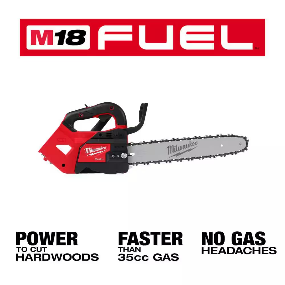 M18 FUEL 21 in Dual Battery Self-Propelled Mower W Blower, String Trimmer, Top Handle Chainsaw, (2) Batteries, Charger