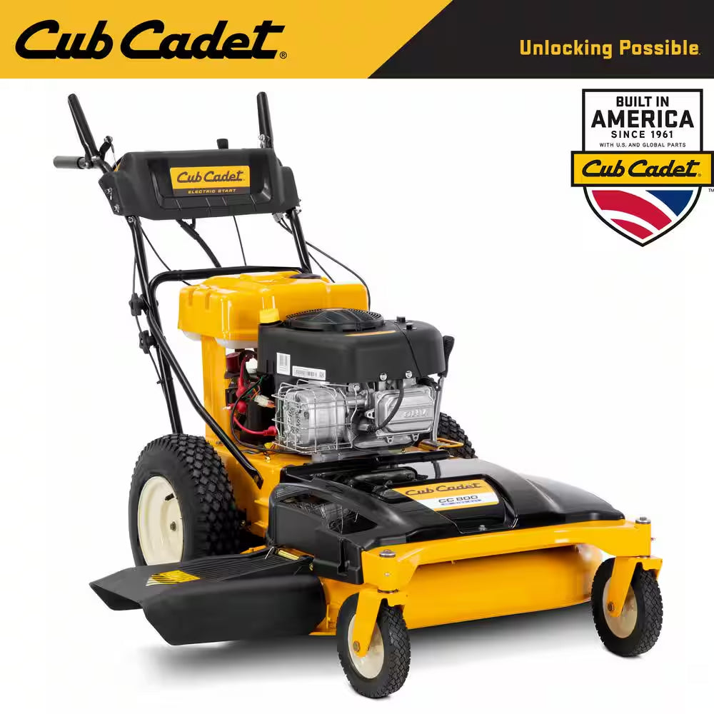 33 In. 10.5 HP Briggs and Stratton Electric Start Gas Engine Wide Area Walk behind Self Propelled Lawn Mower
