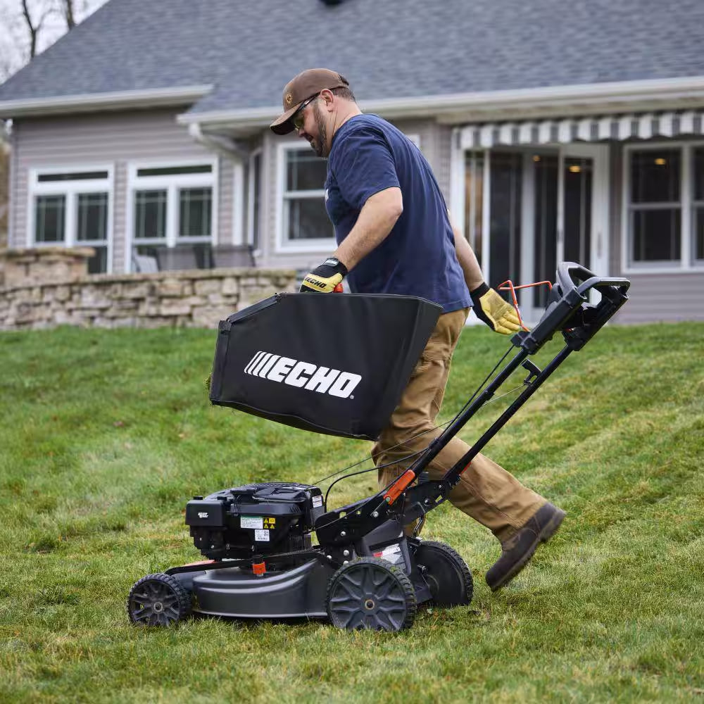 21 In. 190 Cc Gas 3-In-1 RWD Self-Propelled Lawn Mower Combo Kit with 21.2 Cc SRM-2120 String Trimmer and 25.4 Cc Blower