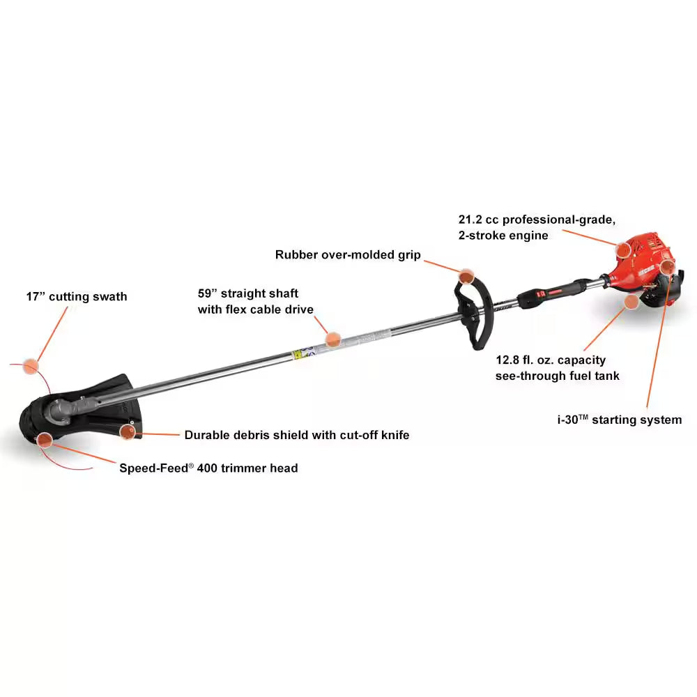 21 In. 190 Cc Gas 3-In-1 RWD Self-Propelled Lawn Mower Combo Kit with 21.2 Cc SRM-225 String Trimmer and 25.4 Cc Blower