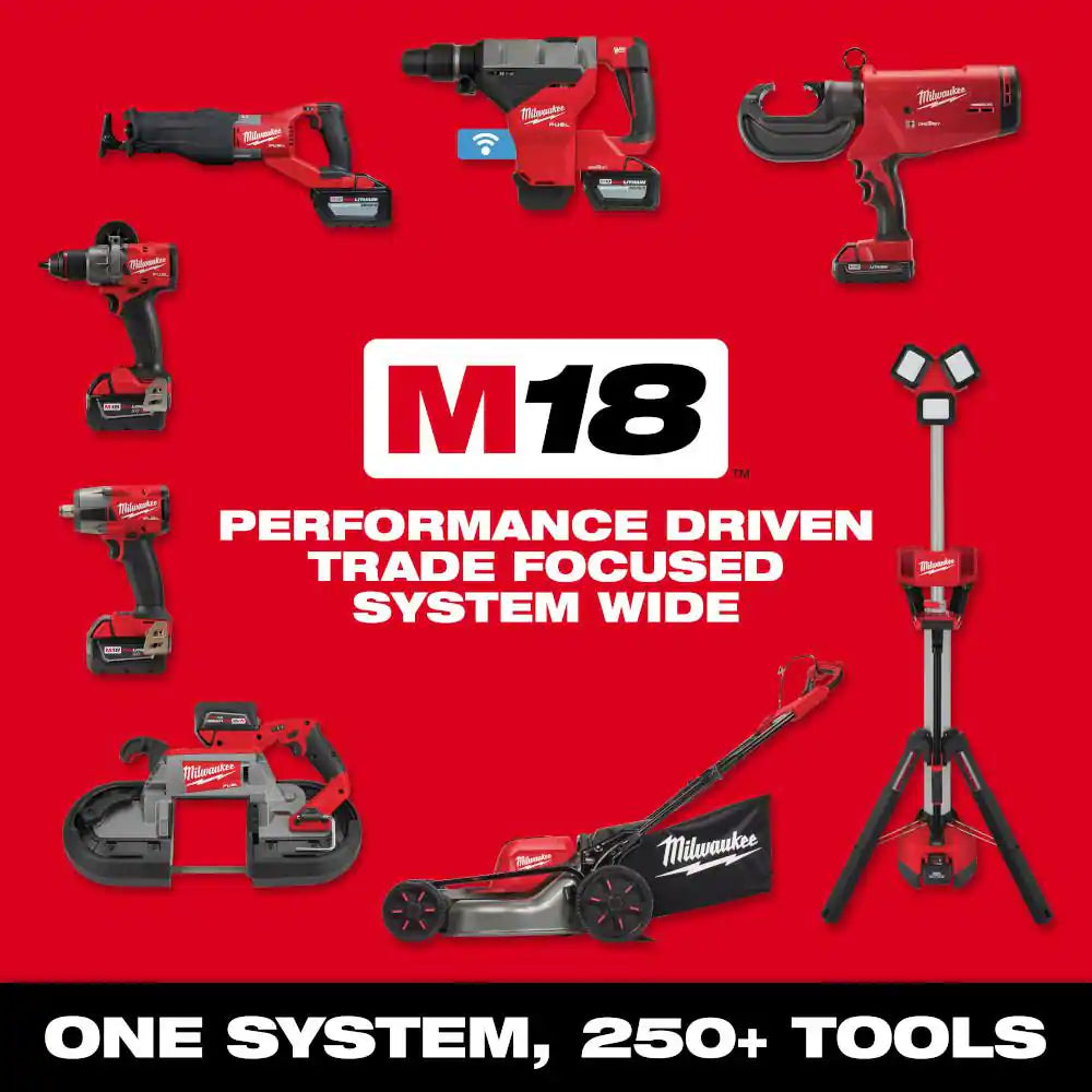M18 FUEL Brushless Cordless 21 In. Walk behind Dual Battery Self-Propelled Mower W/(2) 12Ah Batteries & Safety Glasses