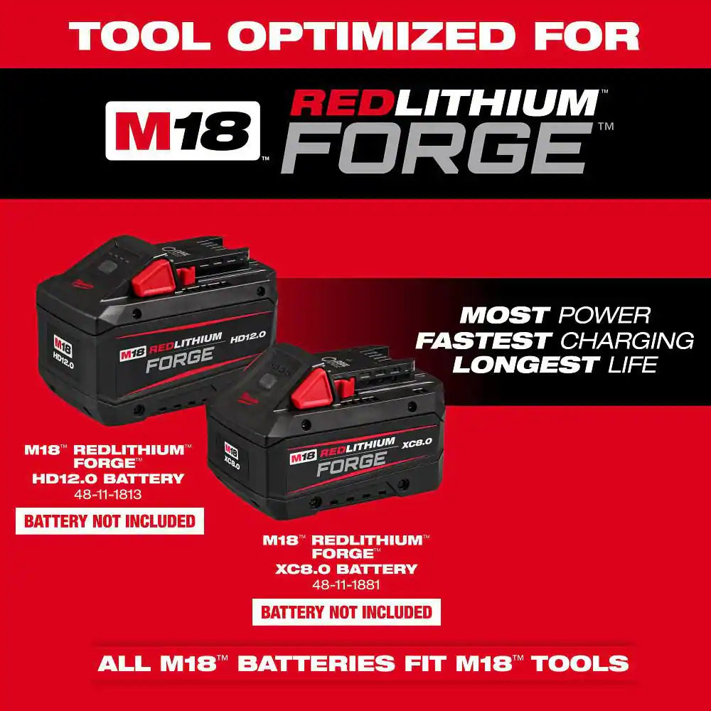 M18 FUEL Brushless Cordless 21 in Dual Battery Self-Propelled Mower W/ String Trimmer, Hedge Trimmer, Chainsaw