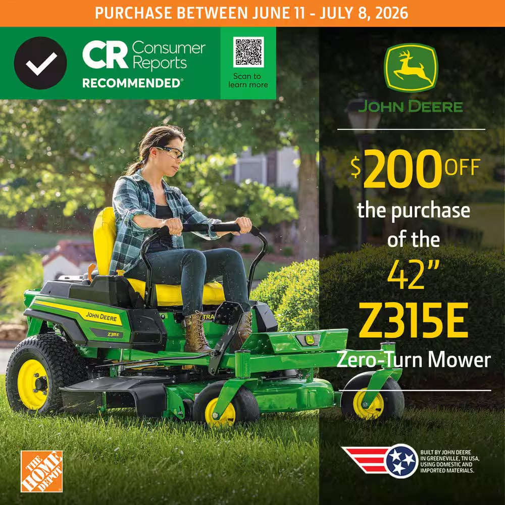 Z315E 42 In. 20 HP Gas Dual Hydrostatic Zero Turn Riding Lawn Mower