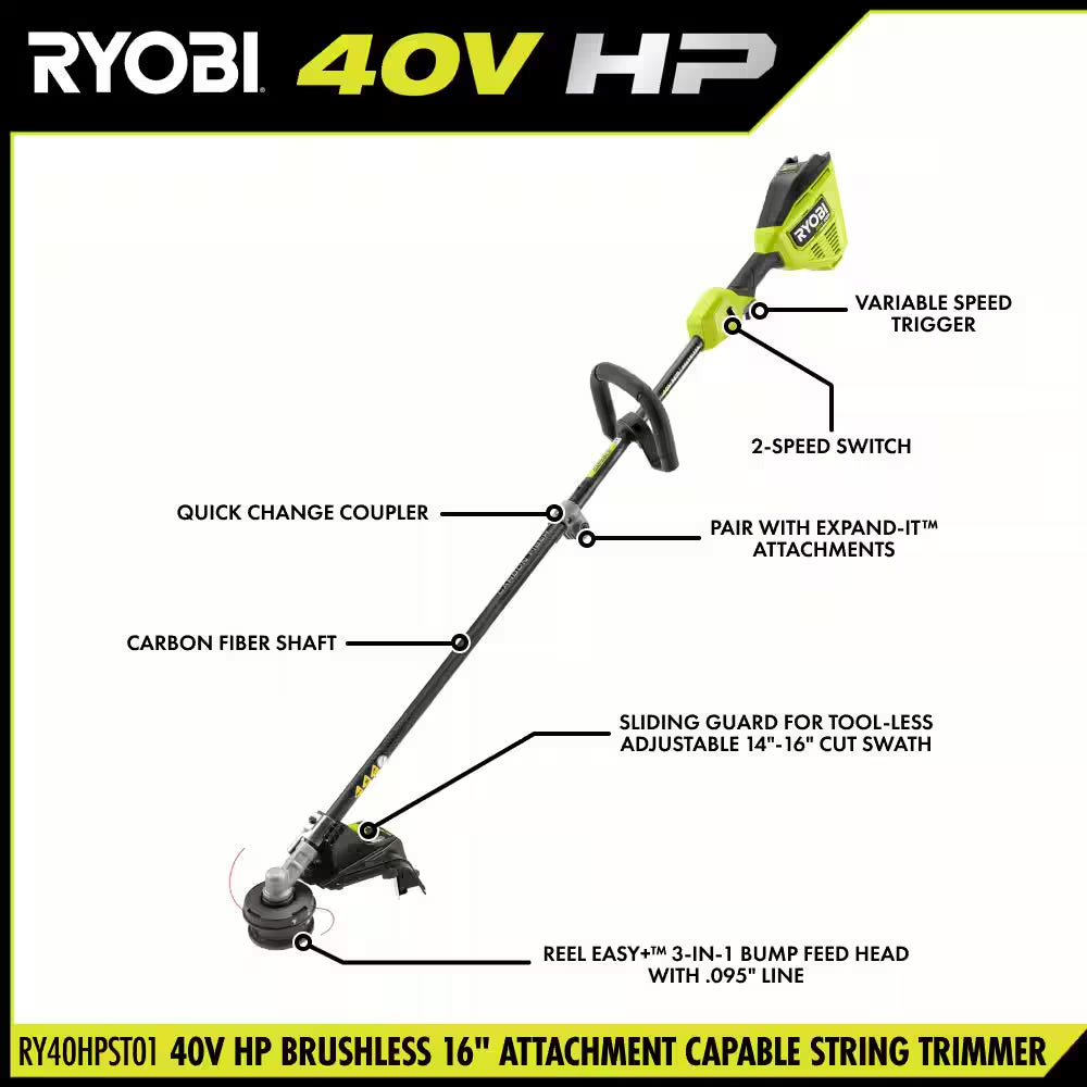 40V HP Brushless 21 In. Cordless Multi-Blade Self-Propelled Mower, Blower & Trimmer W/ (3) Batteries & (2) Chargers