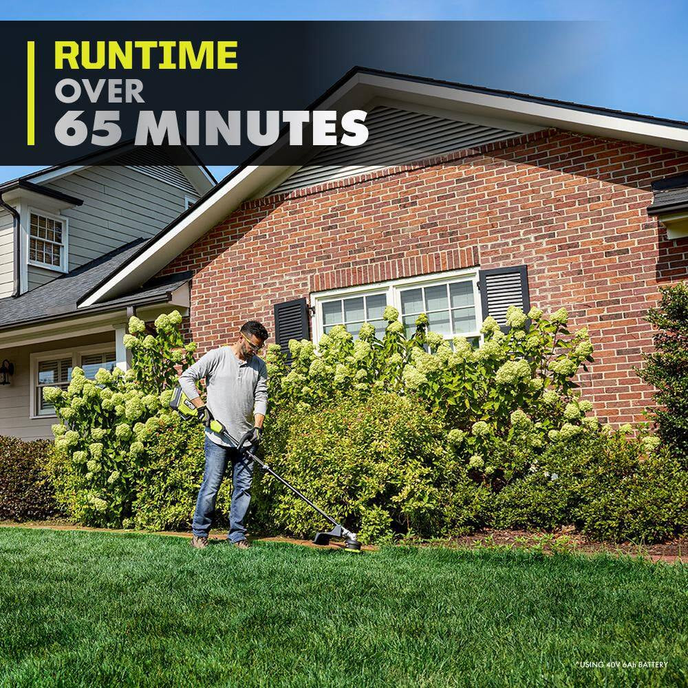 40V HP 21" Cordless Self-Propelled All Wheel Drive Mower, Blower, & String Trimmer W/ (3) Batteries & (2) Chargers