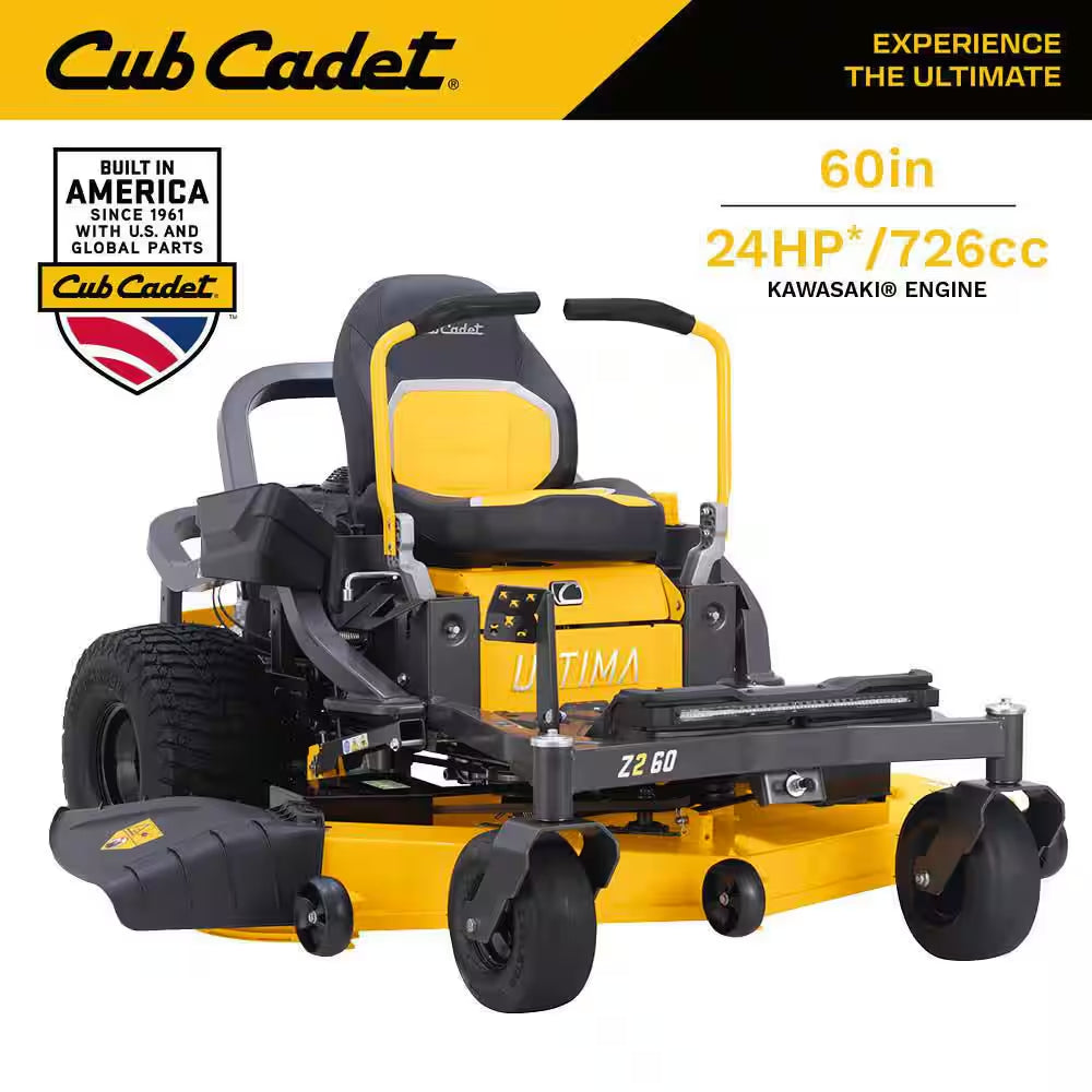 Ultima Z2 54In. Fabricated Deck 23HP V-Twin Kawasaki FR Series Engine Dual Hydro Drive Gas Zero Turn Riding Lawn Mower